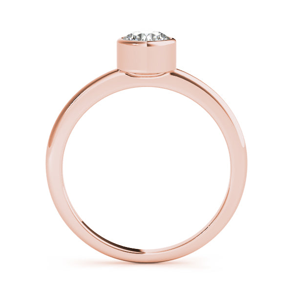 Luna Round Diamond Solitaire Engagement Ring-VIRABYANI